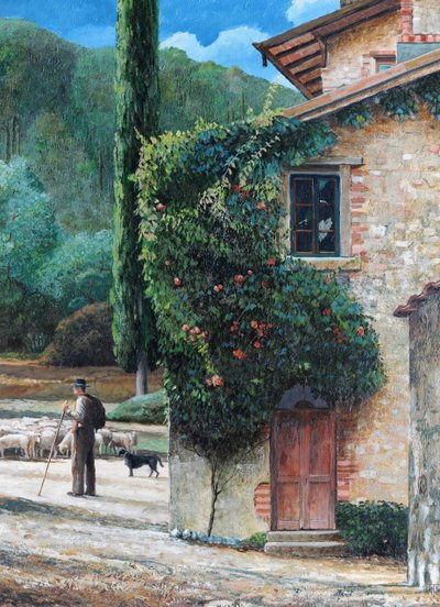 Shepherd, Peralta, Tuscany, 2001 by Trevor Neal